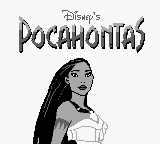 Pocahontas title screen for GameBoy